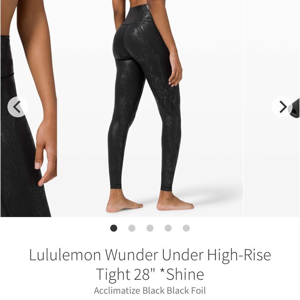 Lululemon Athletica Black Shine Leggings